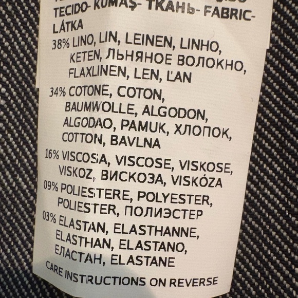 MaxMara SportMax Gray/Black Stretch Linen/Cotton Bermuda Capri Shorts - Picture 9 of 11